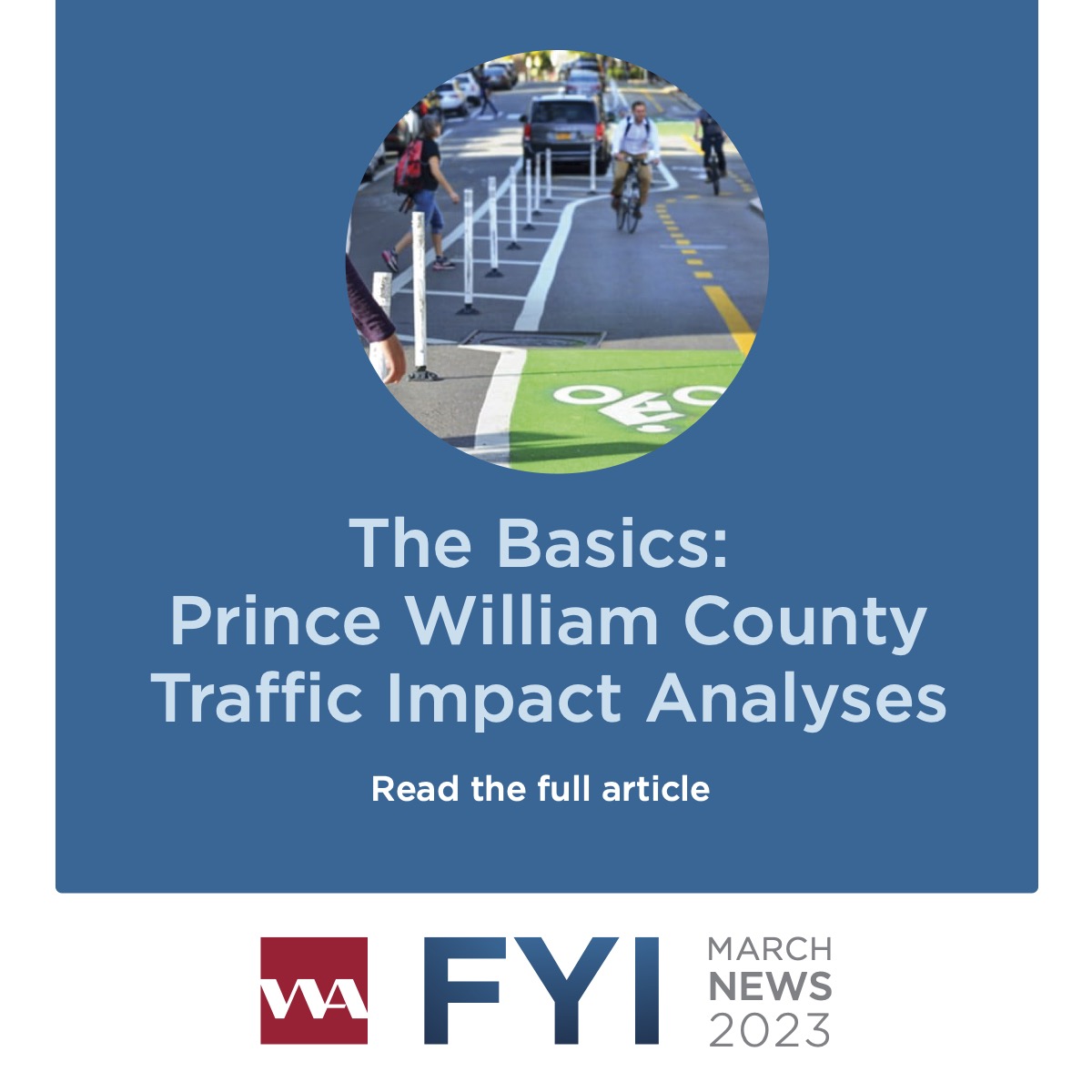 Curbside space can and should benefit a wide variety of users. Learn more about curbside management and - most especially - Pioneering Women Engineers, in our March newsletter. Plus more ...

pages.insightly.services/WA_FYI_March_2…