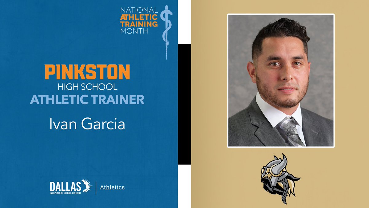 dallasathletics's tweet photo. Today we recognize the athletic trainer at Pinkston HS. Great advocate for our student-athletes and profession. We thank you.
@dallasschools @LGPinkstonHS @LGPathletics  @dallassportsmed #NATA2023 #AT4ALL  #PlayBIGDallas https://t.co/P847eI6TAt
