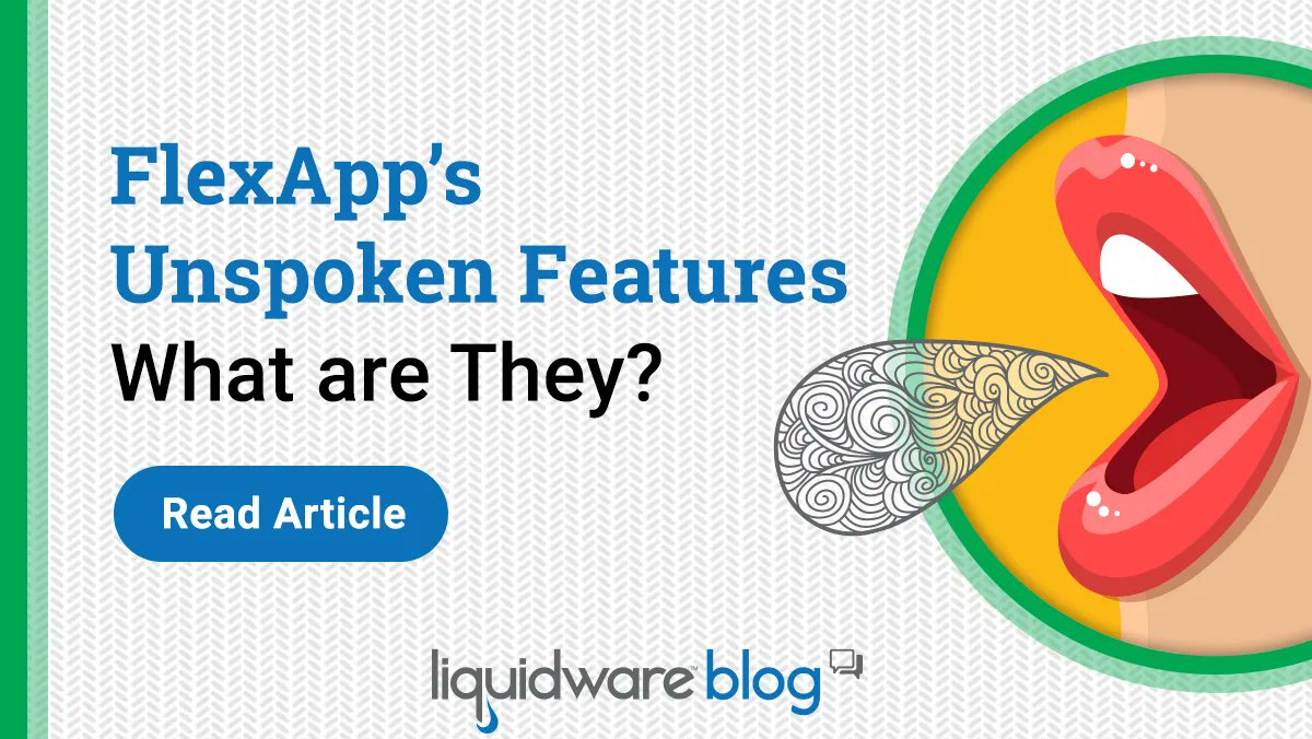 Liquidware's tweet photo. New blog! FlexApp's unspoken features you MUST know about, read about it here: https://t.co/KRL7CajUkN
#FlexApp #AppDelivery #Applayering #OfflineApps https://t.co/0iH7Uauqyl