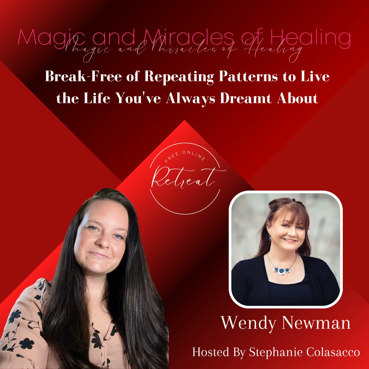 WendyNewman's tweet photo. Join me for the Magic &amp; Miracles Event happening now! >> https://t.co/dmBynVwadO https://t.co/QwxLvf0v0F