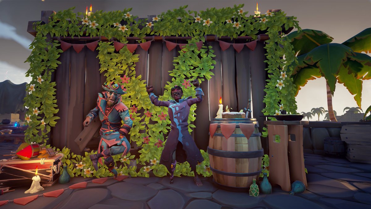 just playing some #SeaOfThieves with my friend