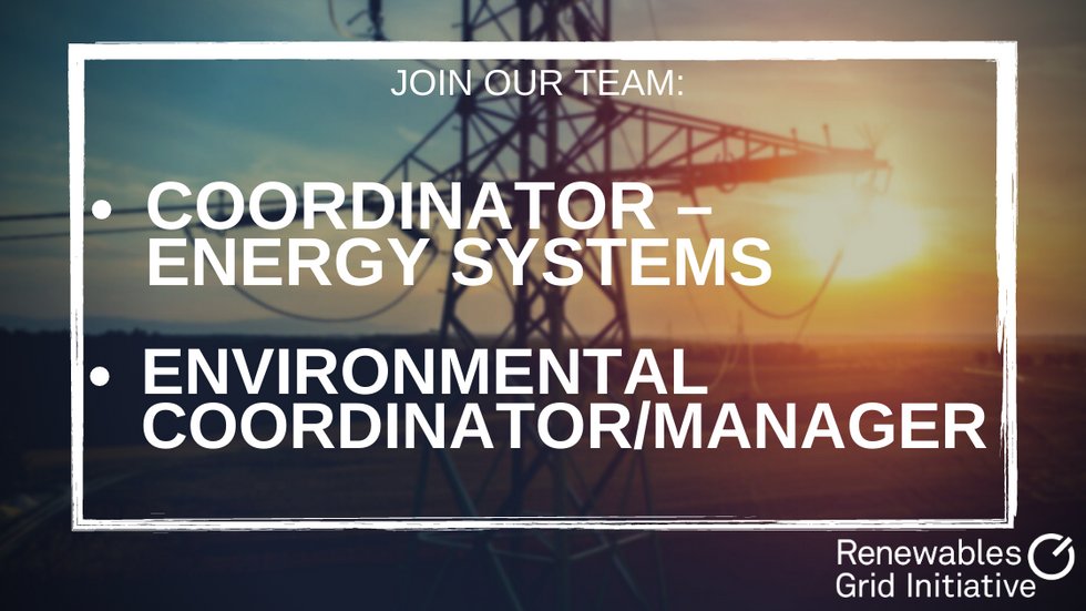 📢 Spread the word!

RGI is #hiring - we're looking to add 3 new team members to help us promote fair, transparent, sustainable grid development across Europe and at sea⚡️🌍

Learn more and apply today 👉🏽renewables-grid.eu/publications/p…