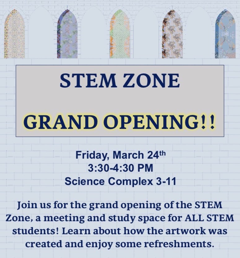 STEM Zone Grand Opening - Friday, March 24th, 3:30-4:30 PM