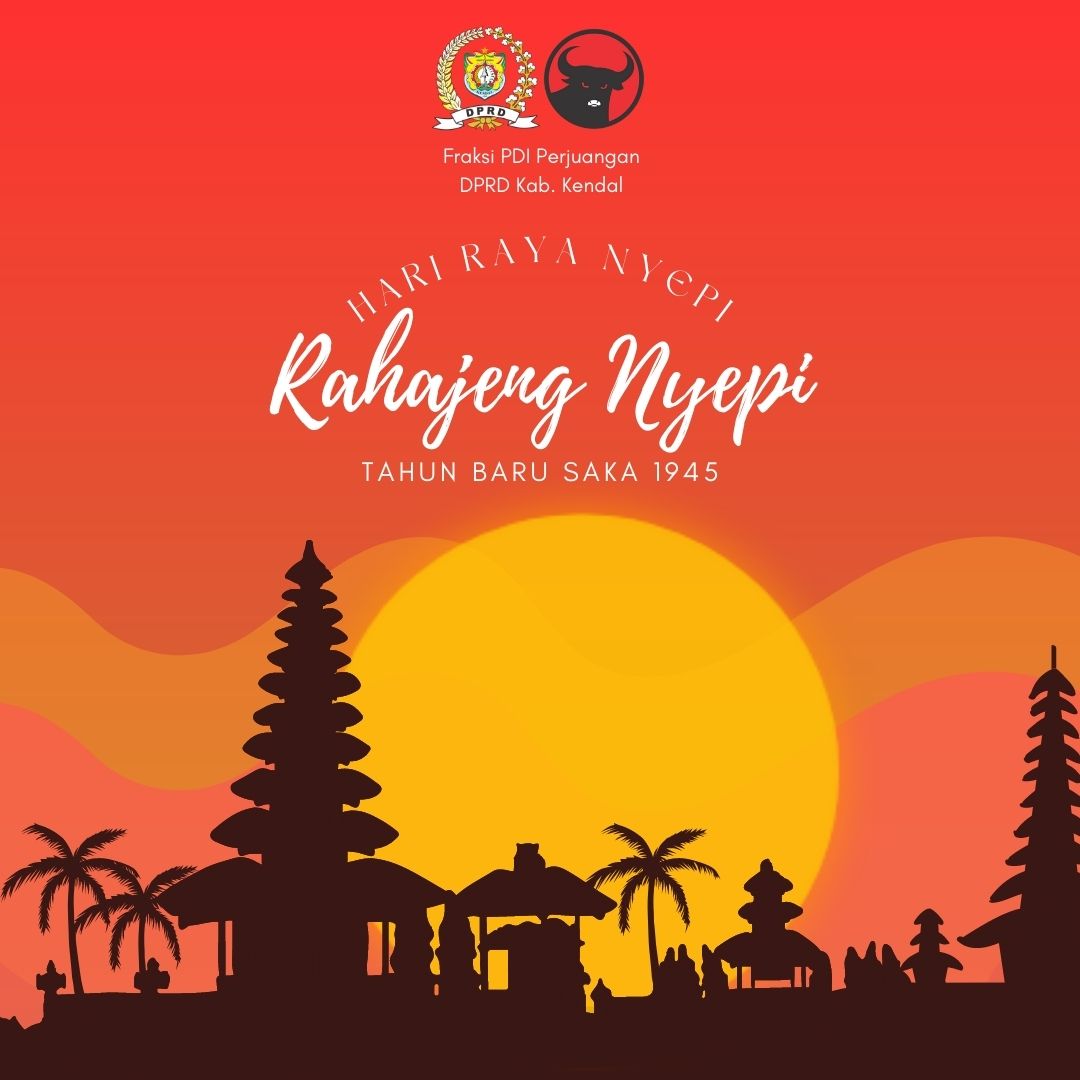 Selamat Hari Raya Nyepi Tahun Baru Saka 1945, semoga Tuhan Yang Maha Kuasa senantiasa melimpahkan kebahagiaan, kedamaian, dan kesejahteraan kepada kita semua.

#Nyepi2023 
#PDIPerjuangan