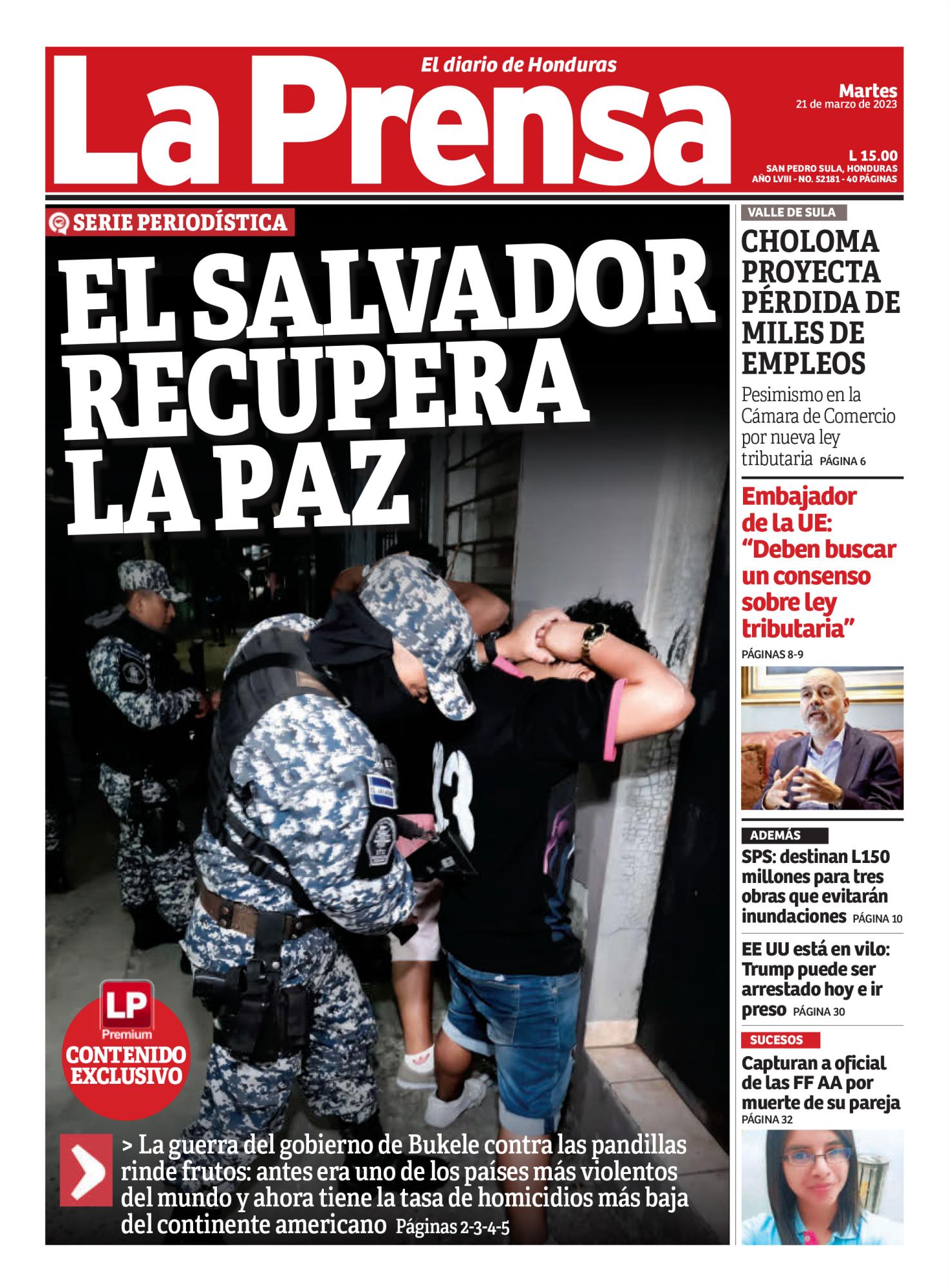 Campaña Nombrar Deformación Diario La Prensa on Twitter: "#LAPRENSA | ¡Buenos días, lectores! Les  compartimos nuestra portada de la edición impresa de este martes 21 de  marzo de 2023. 📰 🔗 Regístrate y sé parte