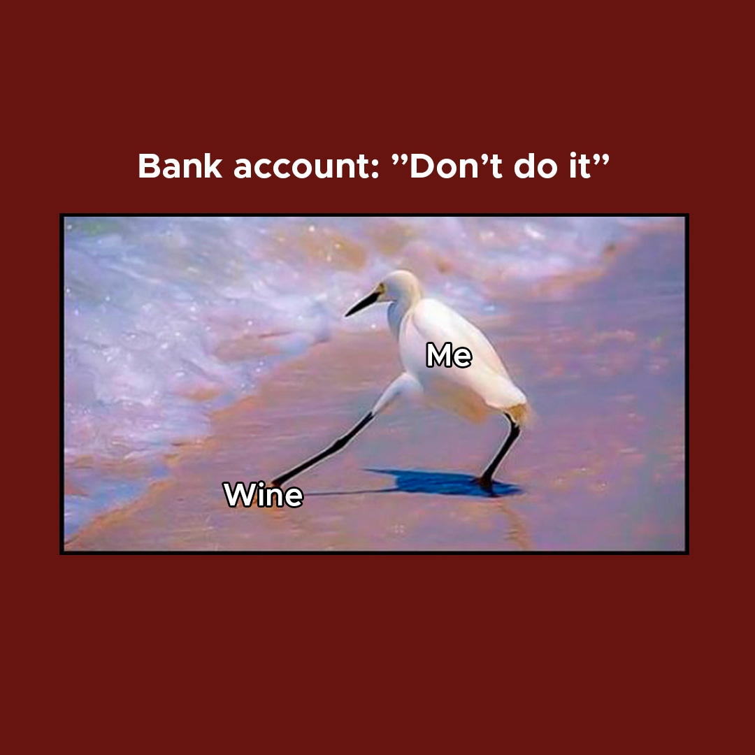 RareWineGroup's tweet photo. Does it happen to you too?

#winememe "winebudget https://t.co/NH4tMzZp1R