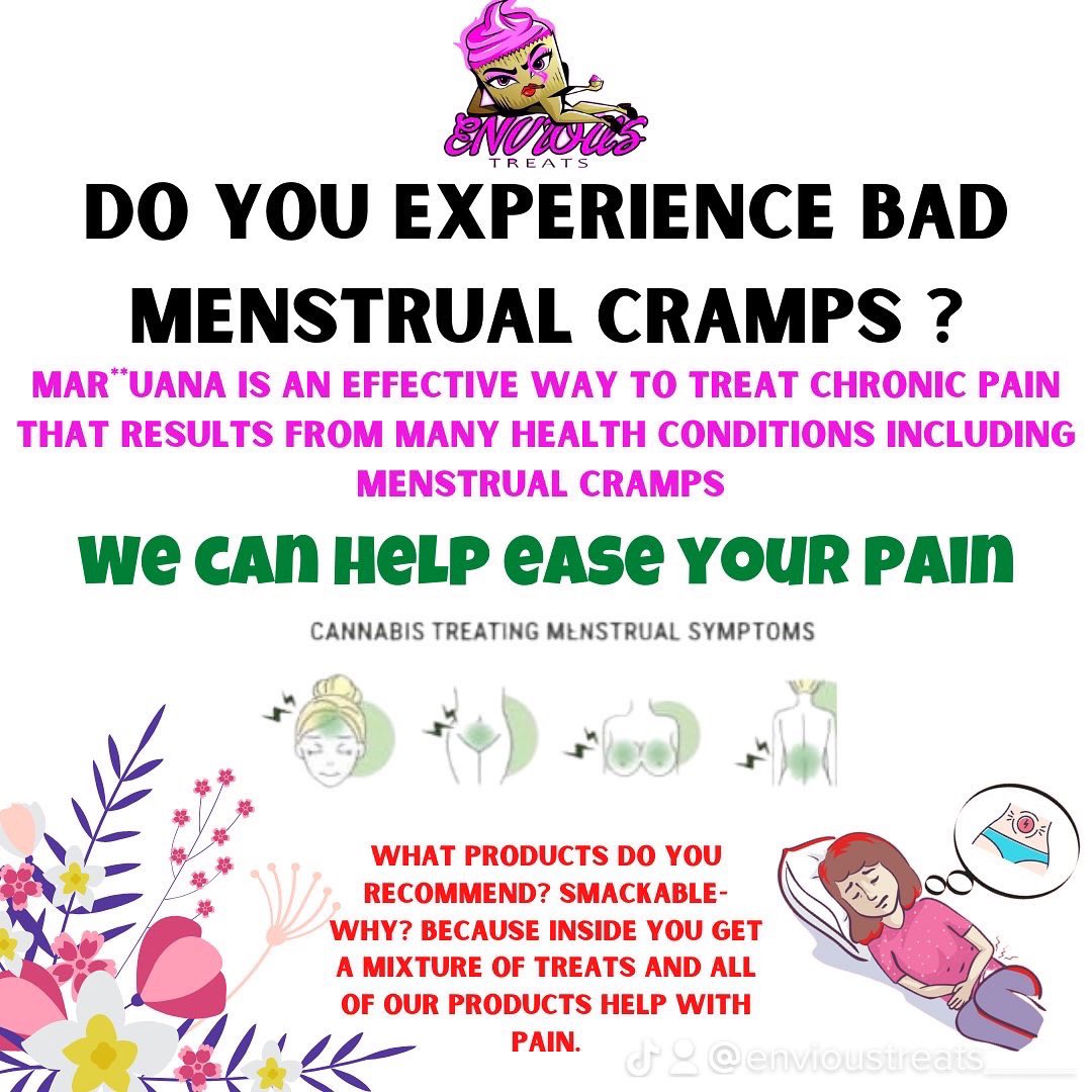 LADIES - Do You Experience Bad Menstrual Cramps ? We Can Help Ease Your Pain!! #menstrualcramps #cramps #productsthatworks #blackowned #CannabisCommunity #cannabisindustry #cannabisculture #cannabisnews #cannabisusa