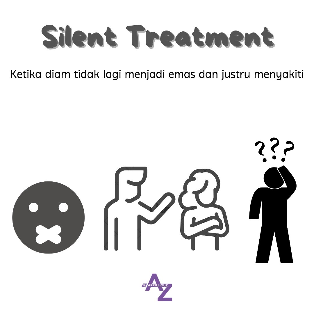 aprilliouz's tweet photo. Silent Treatment: Bagaimana mendiamkan bisa jadi tindakan yang menyakiti?

-A Thread
-Sebuah Utas

Pembahasan Psikologi https://t.co/GgFM9wOhiO