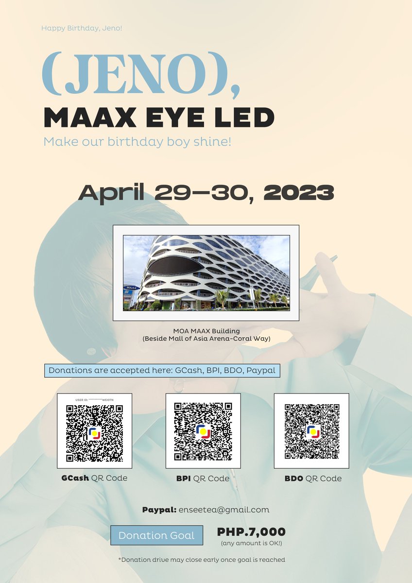 ljnscart's tweet photo. [PLS RT] 

JENO BIRTHDAY LED AD🐶
in collaboration with @taeoxoscart 

When: April 29-30, 2023
Location: MAAX Bldg 

Donation of any amount is highly appreciated❣️

🔗: https://t.co/V5o4QurW4w
Donation Tracker:  https://t.co/5o3T2oWg6H

See you soon 💚 https://t.co/1JmIwaeRKC