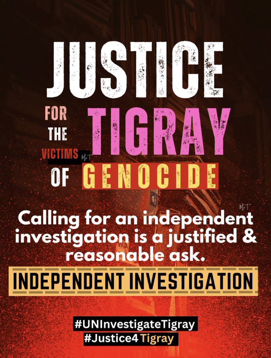 RJjst8's tweet photo. The international community must support the call for an independent investigation and hold all parties involved in the conflict accountable for their actions. #Justice4Tigray #EritreanOutOfTigray @UNGeneva @UNHumanRights @SecBlinken @POTUS @BradSherman @antonioguterres @RJjst8 https://t.co/NL7bMg7gdx