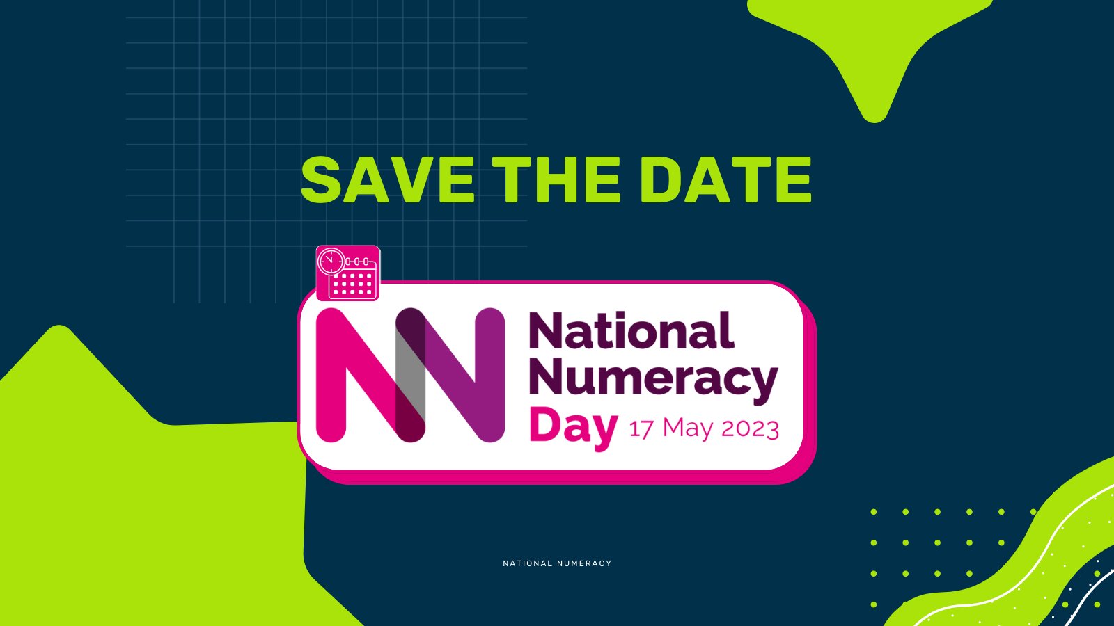National Numeracy on Twitter "🗓 SAVE THE DATE! Join us for 