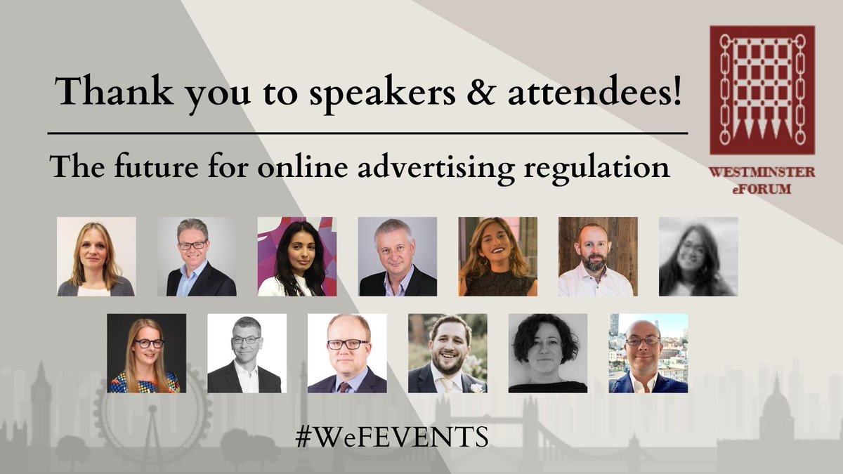 WeFEvents's tweet photo. Thanks to speakers @DCMS @guyparker2 @ICOnews @HashtagAdLtd @tiktok_uk @jonmew @kirtinuthi @RedEyeUK @WhichUK @DiMayze @OneTrust @OsborneClarke @CMS_law and attendees for joining #WeFEvents! 

Information on future events: https://t.co/0Rt83TBoL5 https://t.co/3hr0lr5cZl