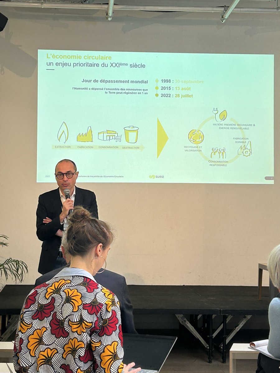 jb_millard's tweet photo. Regards croisés - cession « initiatives remarquables par analogie sectorielle ». 2 ateliers : la #passerelle présentée par @APRILEIsabelle @SodexoFrance et #CircularChain présentée par @julie Klein et Antoine Le Feuvre @suez https://t.co/LabssBz1iL
