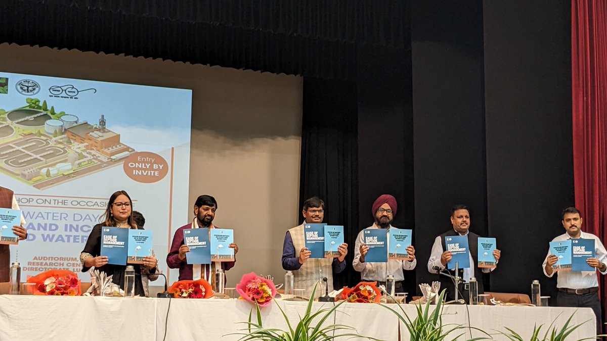 NFSSMalliance's tweet photo. At the national workshop organized by @CSEINDIA, Neha Sharma, @SwachhBharatGov & Pavan Kumar, CSE India launched 2 reports👇
👉Ease of Septage Management: A tool for sustainable & inclusive urban sanitation system
👉Study on Operation & maintenance cost of #FSTPs in Uttar Pradesh https://t.co/D0KtK26eS9