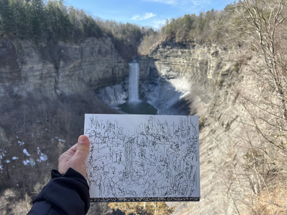 My fingers turned to icicles as I drew the falls around <a href="/VisitIthaca/">VisitIthaca</a>