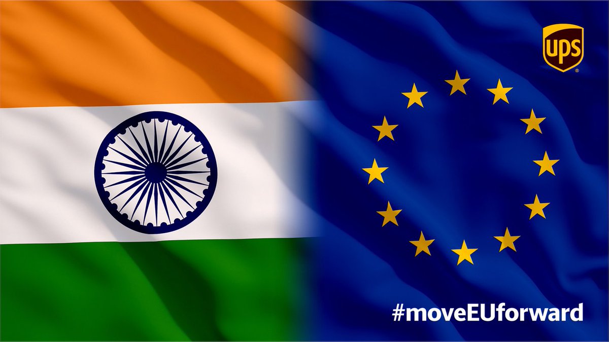 UPS_EUPolicy's tweet photo. At @UPS, we recognize the benefits of simplified #customs procedures for cross-border #trade. That’s why #tradefacilitation should be #EU_India #FTA negotiation priority to ensure efficient #supplychains and reduce export costs for #smallbiz. #moveEUforward https://t.co/FtXHhOsqwm