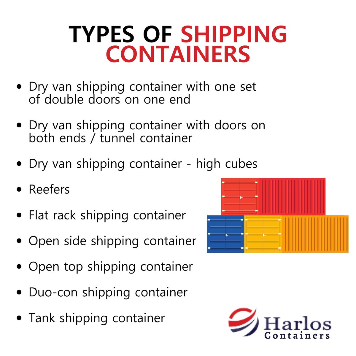 Do you know that there are different types of shipping containers? The most common are dry van shipping containers. These are the big metal shipping containers usually seen stacked on ships and in ports.
--
🌐 harloscontainers.com/home
.
#harloscontainer #container #containerhome