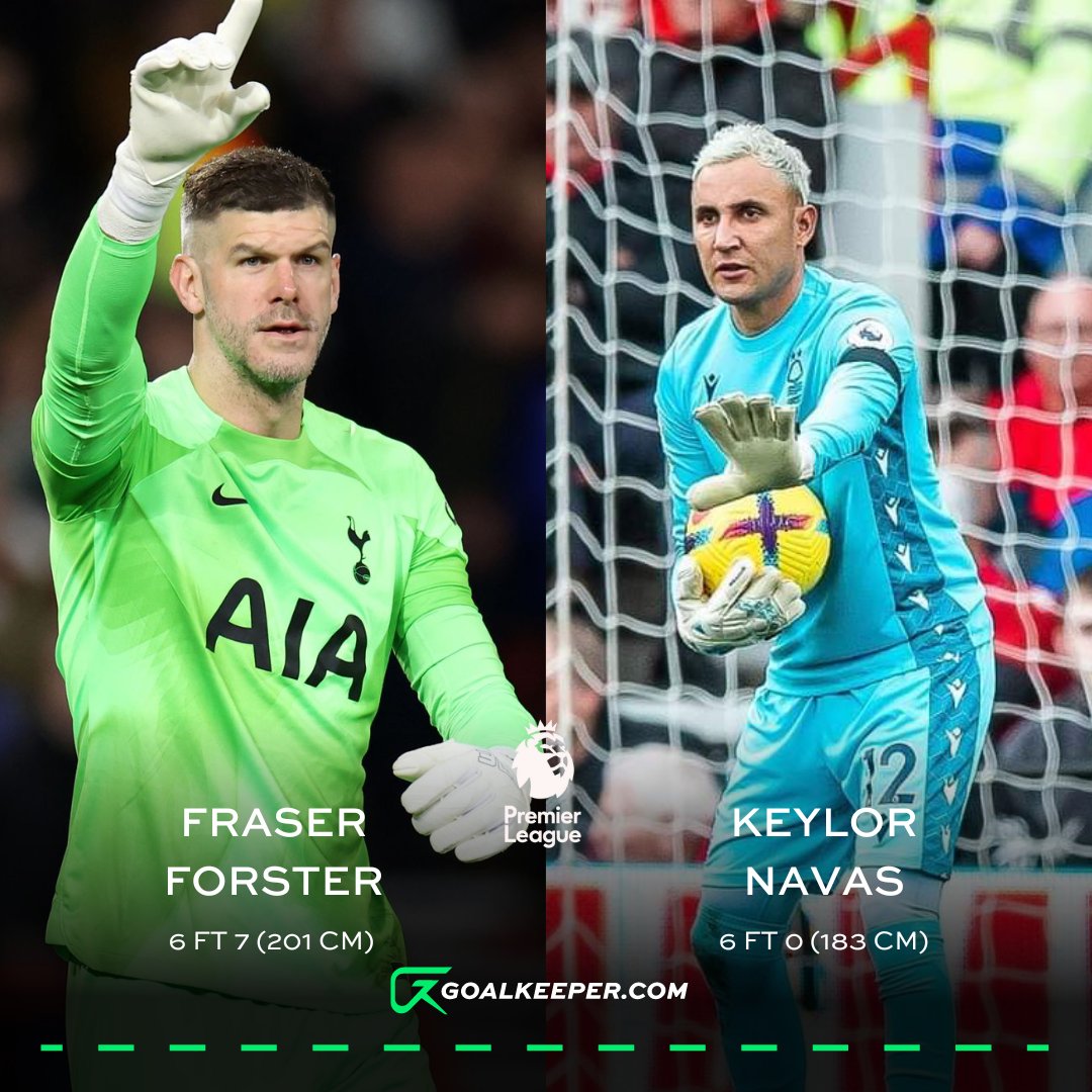 goalkeeper_com's tweet image. Thread 🧵

The tallest and smallest goalkeepers in Europe's top 5 Leagues + MLS..📏

Starting with the @premierleague..🦁

#Goalkeeper | #Goalkeeping