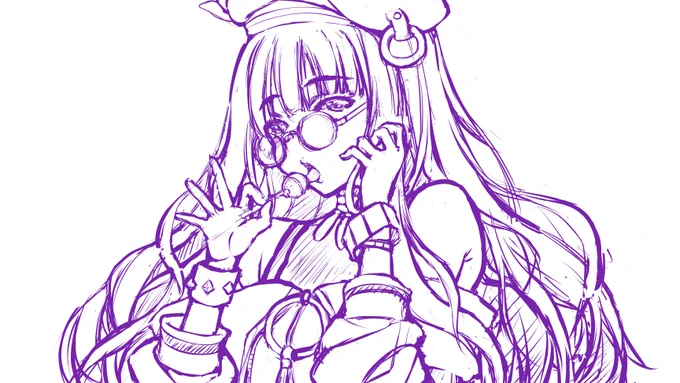 イラスト製作過程メモ②(1/8)Skebの依頼で内容は「トラロック、バストアップでダウナー気味」と、あまりにシンプルクリエイターの理解力が試されてると思った依頼主は配信で「第二再臨が好き」と言ってたので、正直どっち描けばいいか悩むダウナー=第一と謎の先入観もあった結果両方描いた 