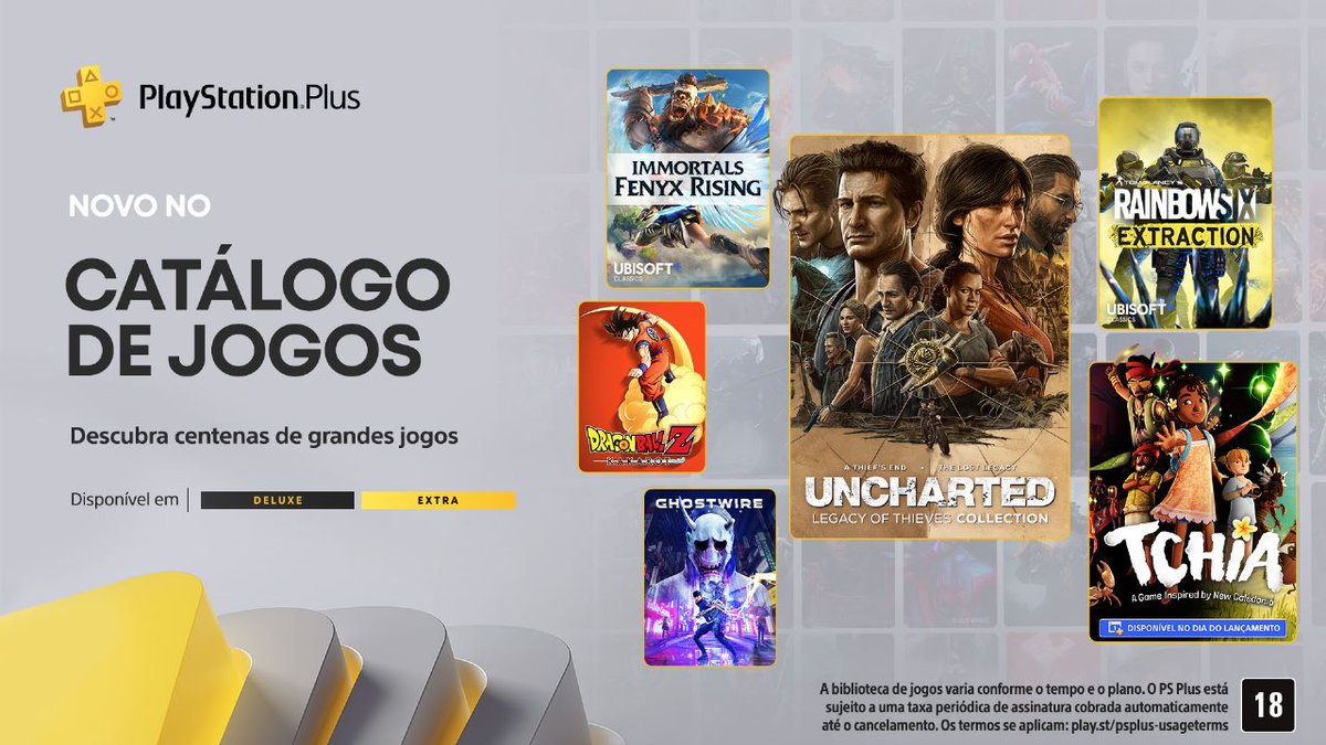 gabrielolileal's tweet photo. Hoje (21/03) O Catálogo de Jogos está disponível para membros do @PlayStation Plus Extra e Deluxe!

Segue os principais games que estarão presentes: https://t.co/2cyyJy5UTp