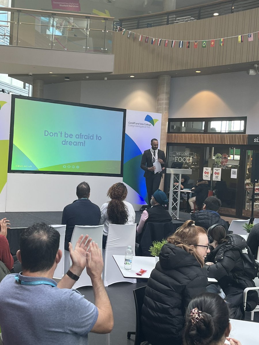 Great event @CAVC Racial Awareness Day ! Great to see partnership working and inspiring speeches from staff talking about their lived experience ! #antiracism @inspirational @teachernudge # BlackLeadership @WG_Education