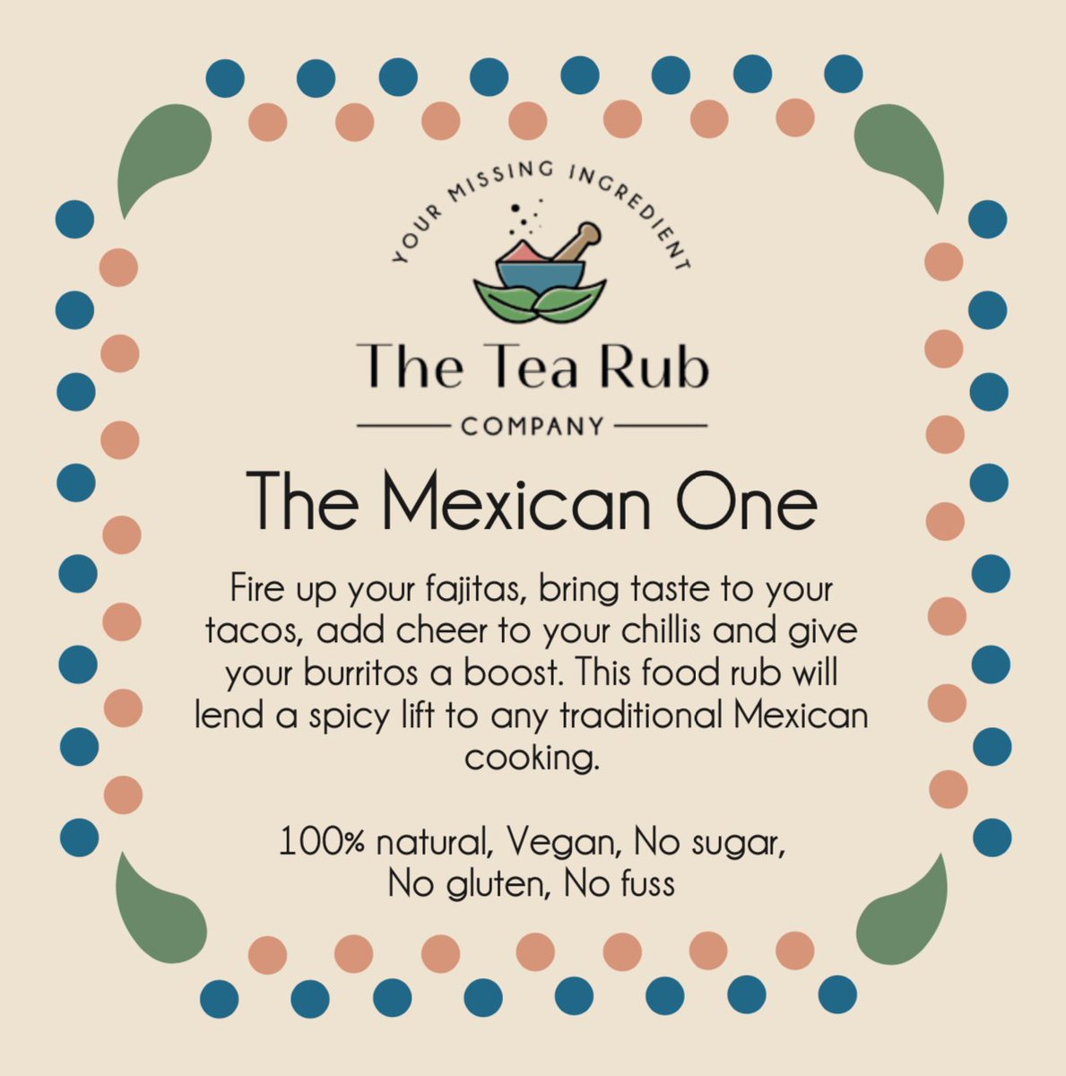 We're working on the the label for the front of our first product, which will come in a stylish tin. Which do you prefer – dots or lines?