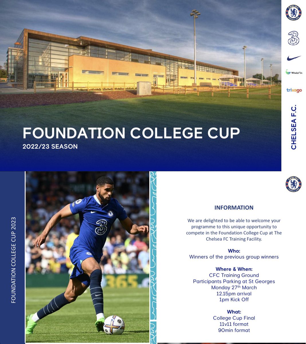 cbscsport's tweet photo. Making the Final of the Foundation College Cup in our Debut season 🏆 https://t.co/UaNakhPnhb