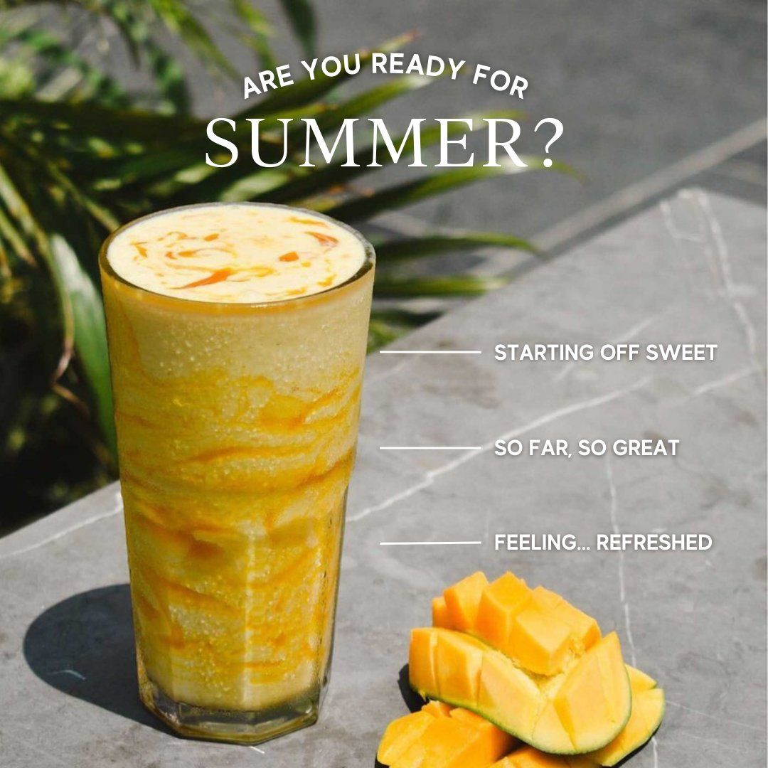 BaristaBrews's tweet photo. What’s refreshing, #sweet, and perfect for staying cool in this heat? 🥭

A season favourite, our #Mango Affair promises the taste of #summer in every sip with its creamy texture and pulpy #fruit. Head to a cafe near you to savour this #tropical treat.

#MangoSeason #Milkshake https://t.co/TQEc7FI6mx
