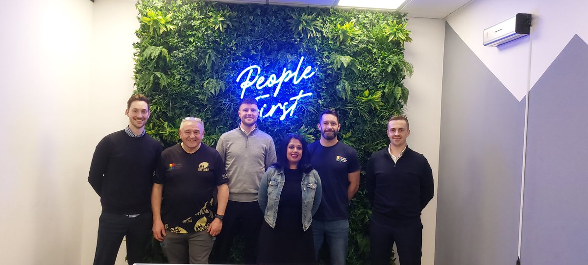 RugbyLeeds's tweet photo. Emotions and thinking patterns @Offload_RL  delivery for @JBAndrews_  delivered by @bobbeswick_  great to have Nav from @RLCares as a guest and to discuss further partnerships with J B Andrews. https://t.co/ReknmJH1W5