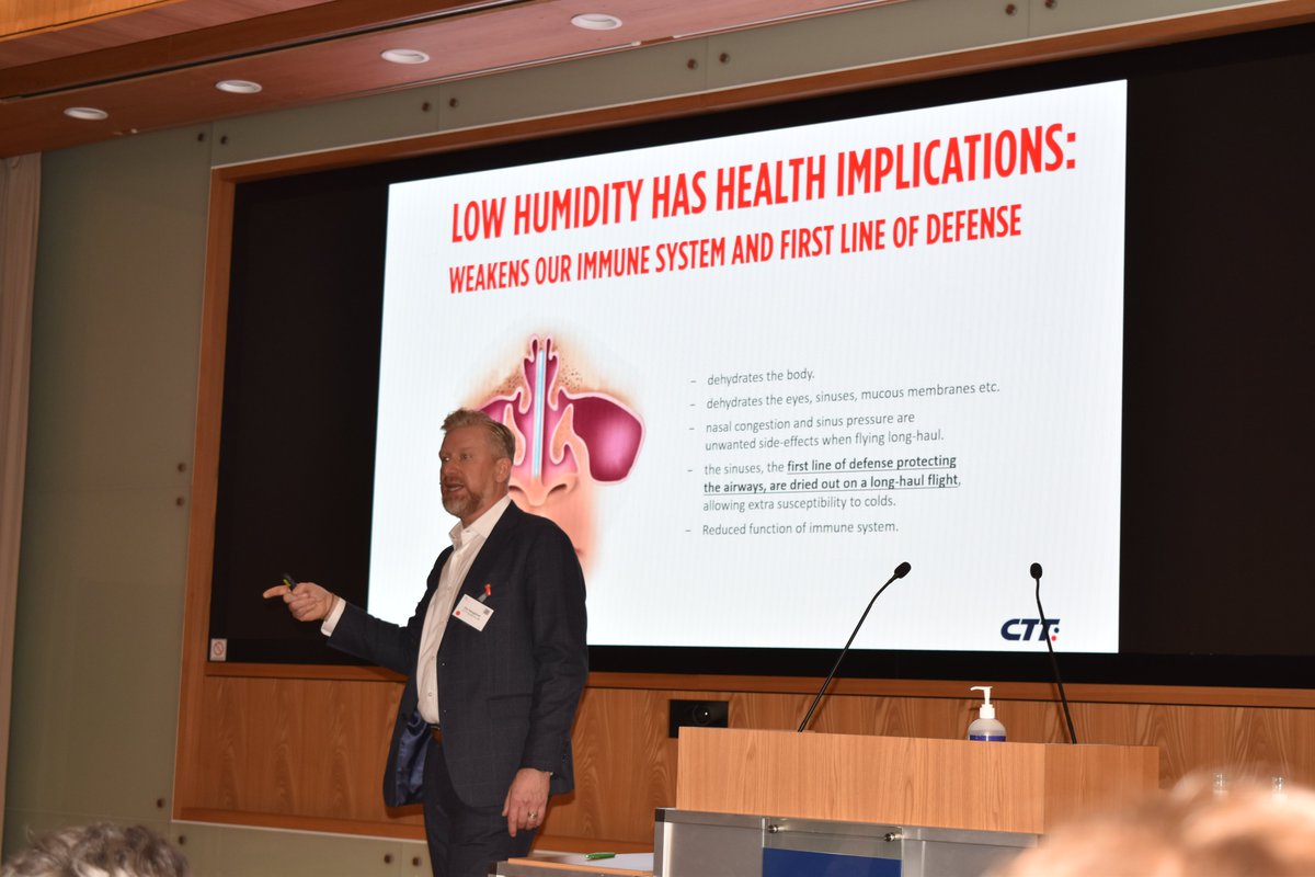How can cabin humidity and air management impact both the #PaxEx and the wider cabin interior? ✈️

Ola Häggfeldt, Chief Commercial Officer at <a href="/CTTSystems/">CTT Systems - News and IR</a> is gracing the #RedCabinLIVE stage RIGHT NOW at the Aircraft Cabin Innovation Summit to tell us all more.⤵️

#RedCabin2023