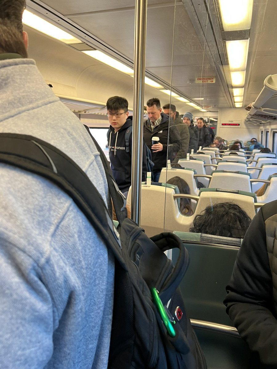 __JC18's tweet photo. @LIRR the trains are consistently over 85% full, your app is off. The train is also late again, for the 4th consecutive week in a row. This is ridiculous #fixit #lirrproblems @News12LI @ABC7NY @lirrpain https://t.co/httxvLbOYe