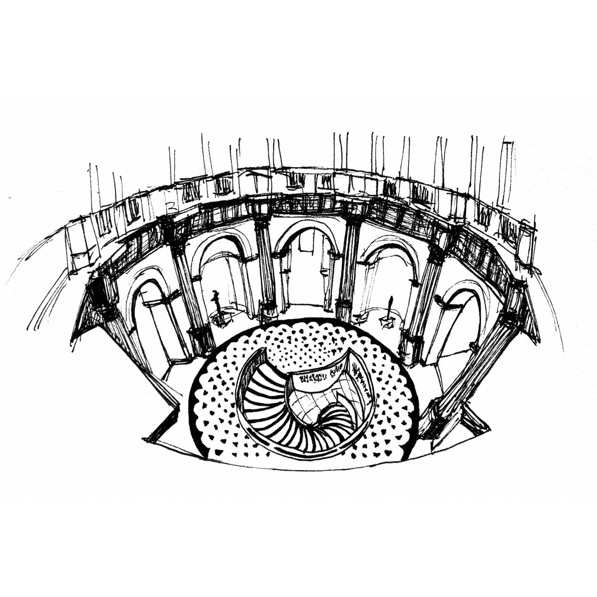 Tate Britain staircase by Caruso St John (2013), London 🇬🇧
bit.ly/2Jf8MHI #sketch