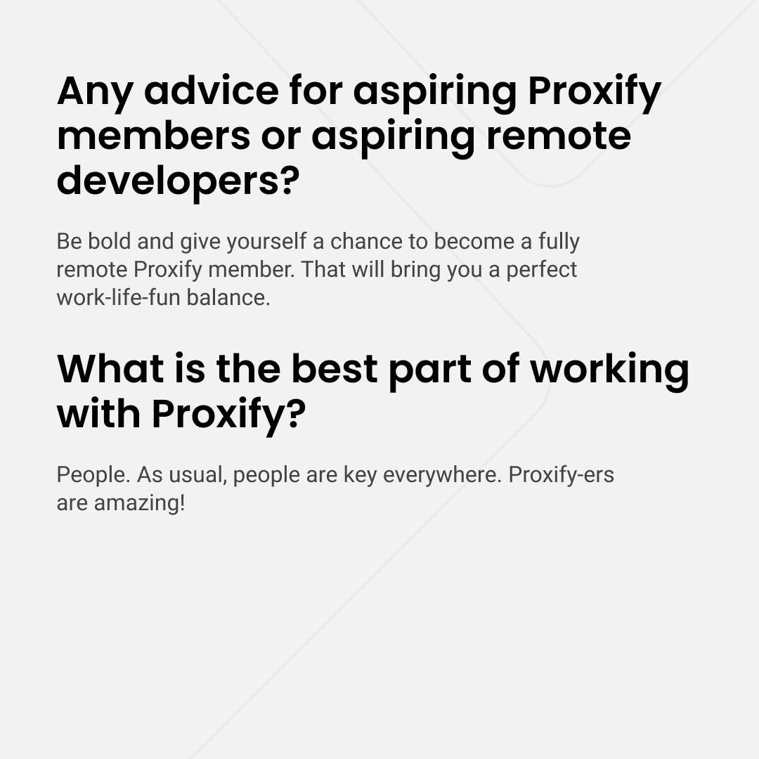 Proxify_Dev's tweet image. Let us introduce you to our team's secret weapon - Anastasiia Novosolova!
With her exceptional skills, keen attention to detail, and unwavering dedication, she's part of the backbone of our success.
We don't know what we'd do without her!🌷
#remotework #remote #codingjob