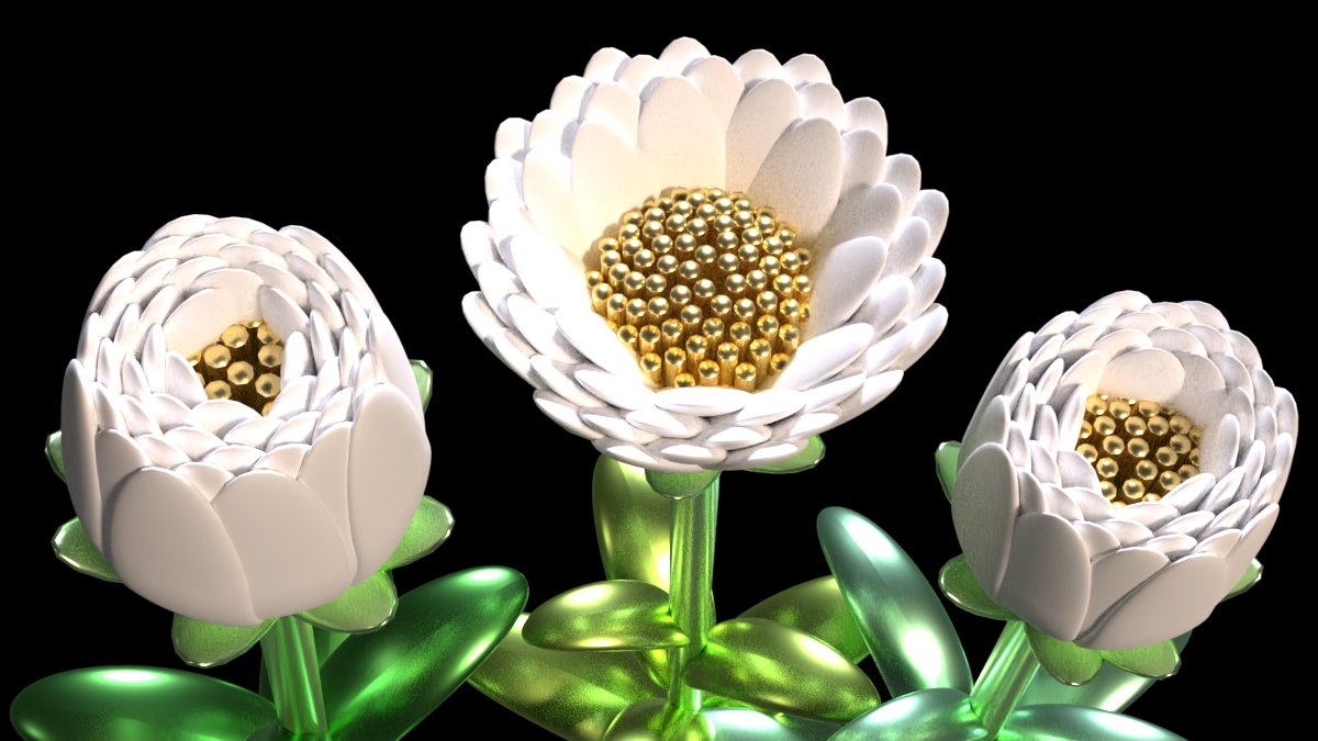 Just rendered flowers🌼with #Substance3DStager

3D model created with #SubstanceModelGraph in #Substance3DDesigner 💐💐💐

#MadeWithSubstance #Substance3D #Procedual  #3DCG #flower #fleur #花