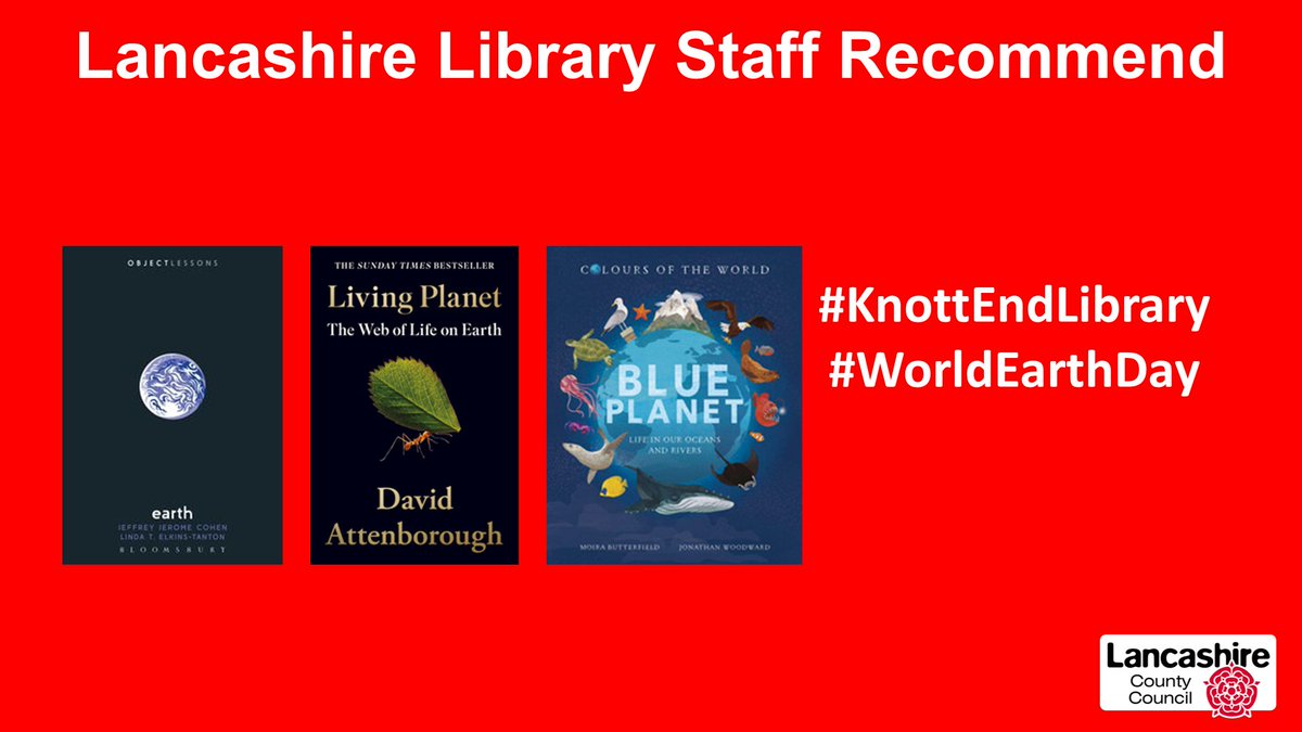 LancsLibraries's tweet image. Today is #WorldEarthDay 
A reminder to the stewards of our unique planet to take care of it as best we can. Discover the wonders of this Grand Oasis in the Big Vastness of Space on our catalogue
👉prism.librarymanagementcloud.co.uk/lancashire
#KnottEndLibrary #StaffRecommend