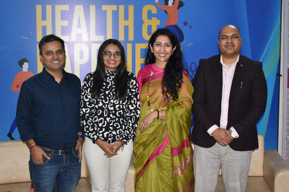_opposabletumb's tweet photo. It was delightful to be part of a lively panel at the #Health &amp; #Happiness Conclave at the Jaipuria Institute of Management, #Jaipur 
Great to be part of dialogues that focus on the importance of sustained inner #Wellbeing
#InternationalDayOfHappiness #FitnessMotivation #healthy https://t.co/yCb7RHsn0E