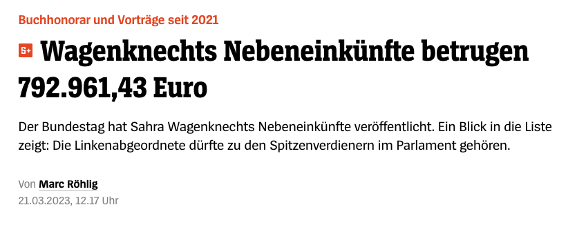 Ach, darum haben #Wagenknecht und #Schwarzer für ihre Veranstaltung in #Berlin am Brandenburger Tor um Spenden gebeten, sie haben einfach kein Geld.