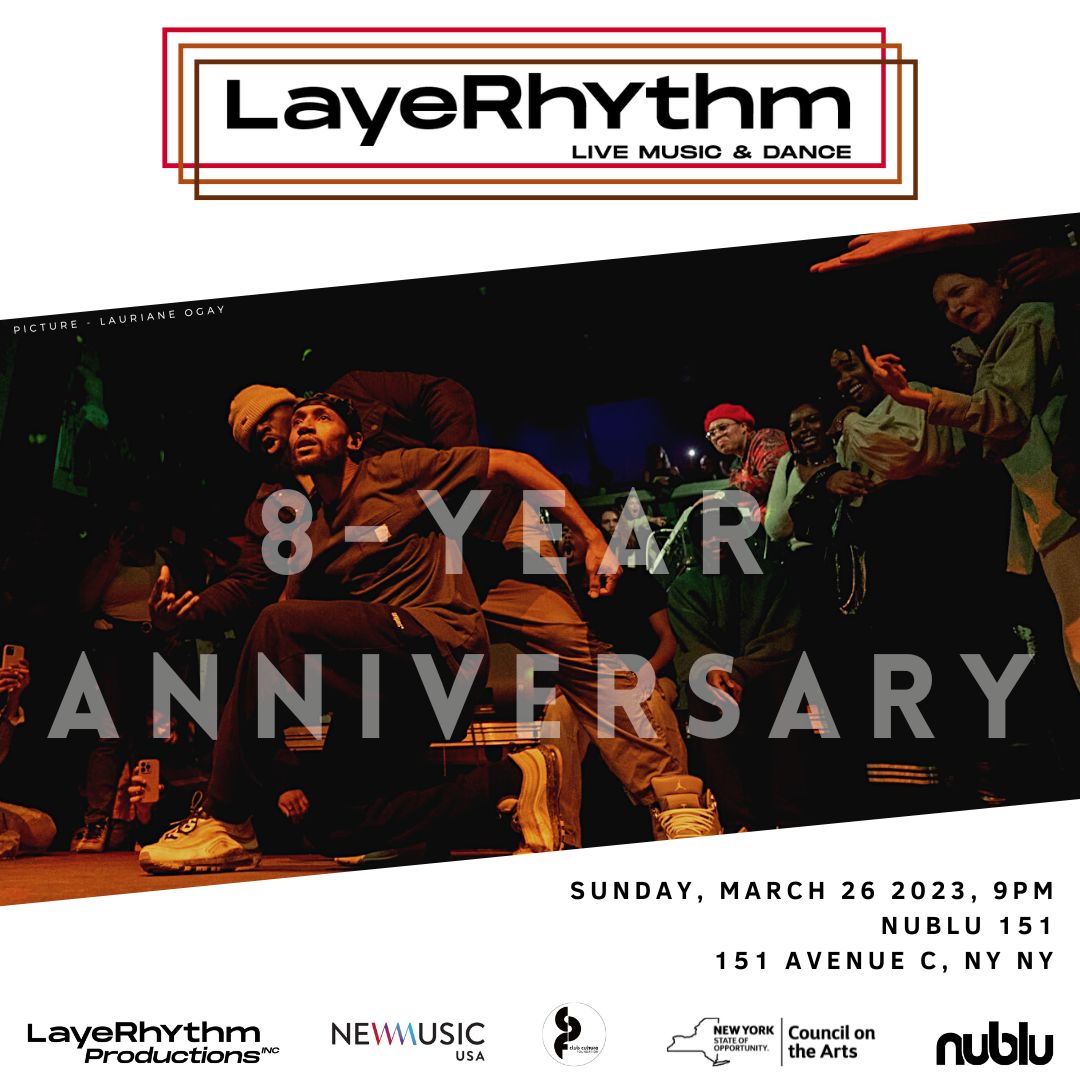 LayeRhythm's tweet photo. This Sunday! LayeRhythm 8-year anniversary at Nublu! 🎉 - https://t.co/5FfwkcEV9N https://t.co/Z6mGMCKY4W