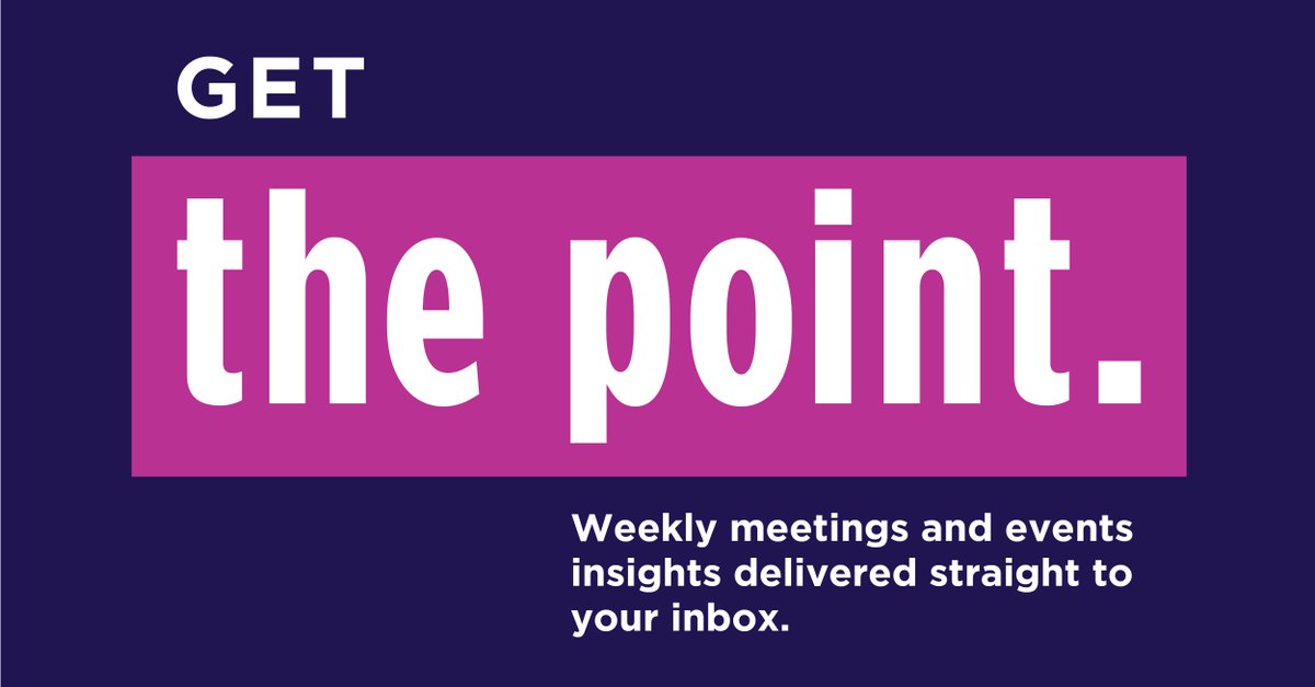 Not too short, not too long, always to the point. Sign up for weekly meetings and events insights right here ➡ bit.ly/3JI9oWa