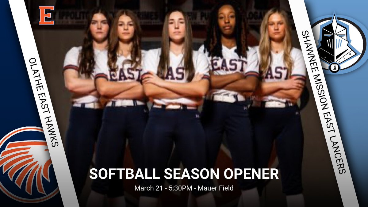 Olathe East Athletics (@oeastathletics) on Twitter photo Good luck to <a href="/oehawkssoftball/">Olathe East Softball</a> as they kick of their season today traveling to Maurer Fields to play SM East. First pitch is scheduled for 5:30. Let's go Hawks!! <a href="/OlatheEastHawks/">Olathe East High School</a> Good luck to <a href="/oehawkssoftball/">Olathe East Softball</a> as they kick of their season today traveling to Maurer Fields to play SM East. First pitch is scheduled for 5:30. Let's go Hawks!! <a href="/OlatheEastHawks/">Olathe East High School</a>