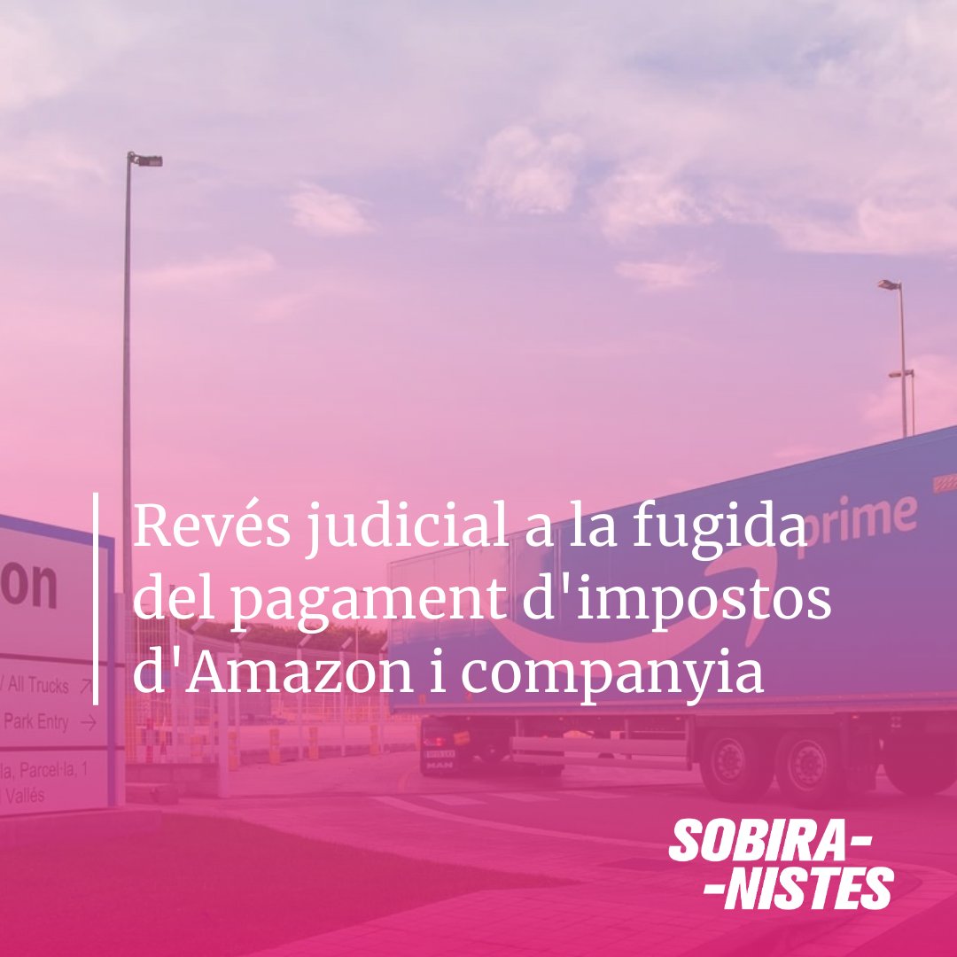 ⚖️ Primer revés judicial a les intencions de les grans missatgeres i l'economia de plataforma: la taxa Amazon impulsada a la ciutat no s'atura als tribunals, o no de manera immediata.

💸 Ja n'hi ha prou d'escaquejar-se de pagar impostos.

naciodigital.cat/noticia/254162…