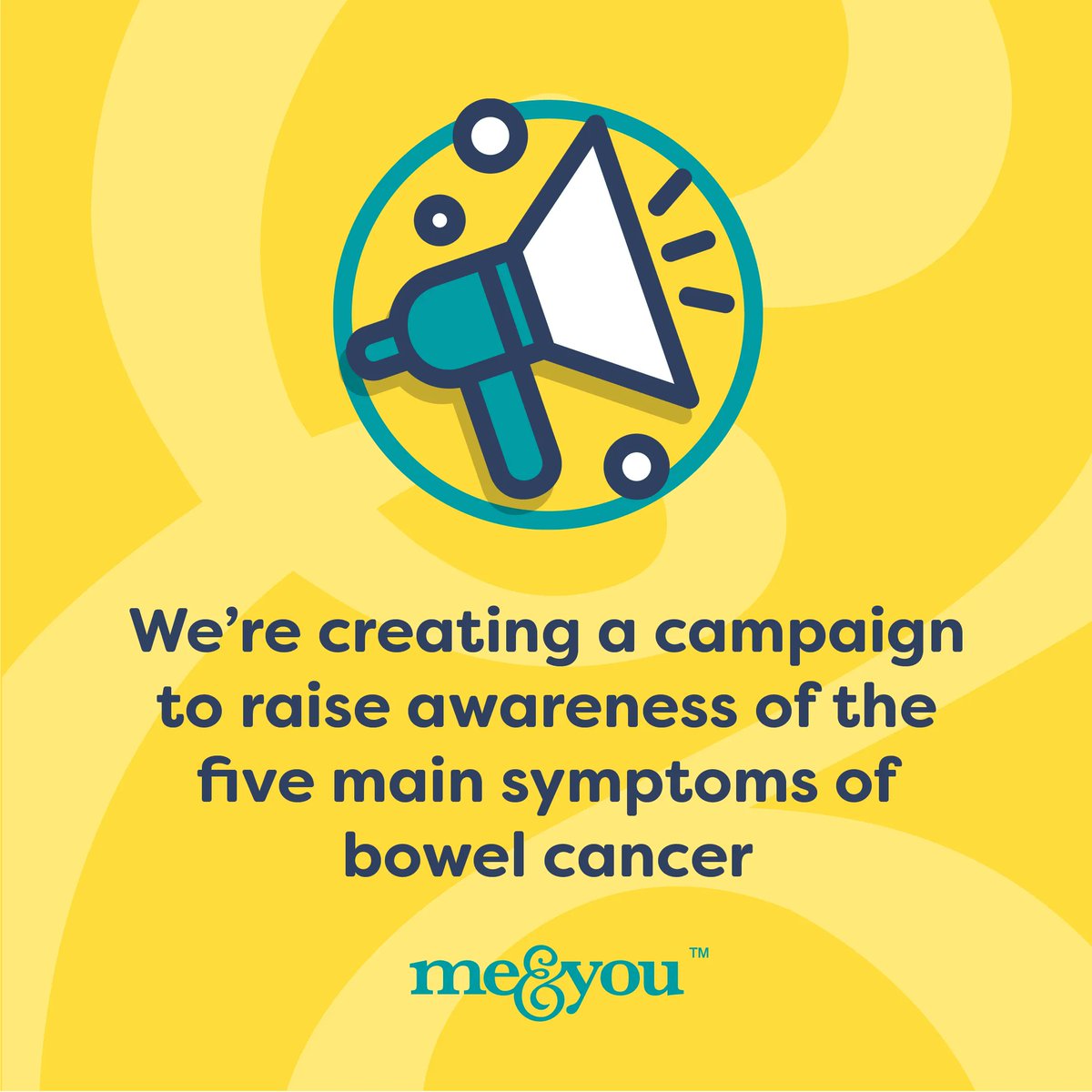 meandyoucreates's tweet photo. We're excited to be working with @BowelCancerUK. Creating an awareness campaign highlighting the 5 main symptoms of Bowel Cancer. Check back in April to see the results come to life! #CharityCampaign #AwarenessCampaign #CharityDesign #BowelCancer https://t.co/jR88uVQZk2