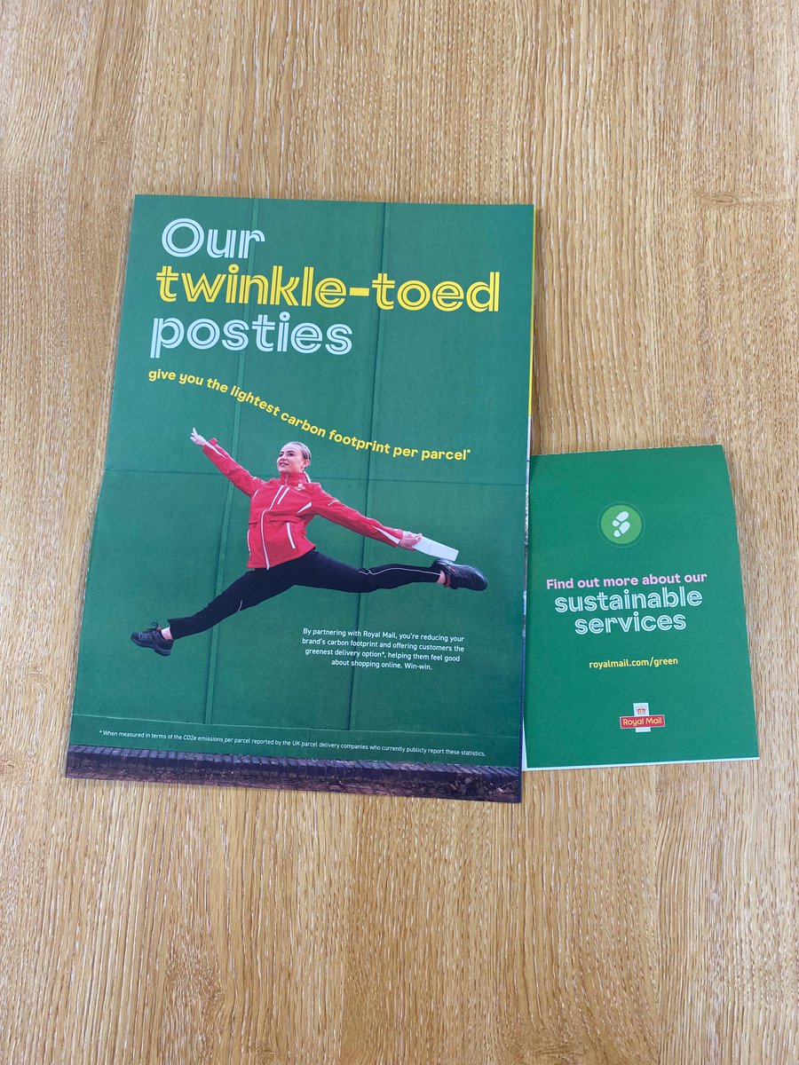 Blue Print Direct Mail (@bpdmuk) on Twitter photo Just had this from <a href="/RoyalMail/">Royal Mail</a>. They've committed to #netzero by 2040.
With the steps they're taking, by using our posties, your mail and parcel consignments are getting to their recipients in the greenest possible way*.
*For more info: ow.ly/jPk850NmEwi
#WorcestershireHour Just had this from <a href="/RoyalMail/">Royal Mail</a>. They've committed to #netzero by 2040.
With the steps they're taking, by using our posties, your mail and parcel consignments are getting to their recipients in the greenest possible way*.
*For more info: ow.ly/jPk850NmEwi
#WorcestershireHour