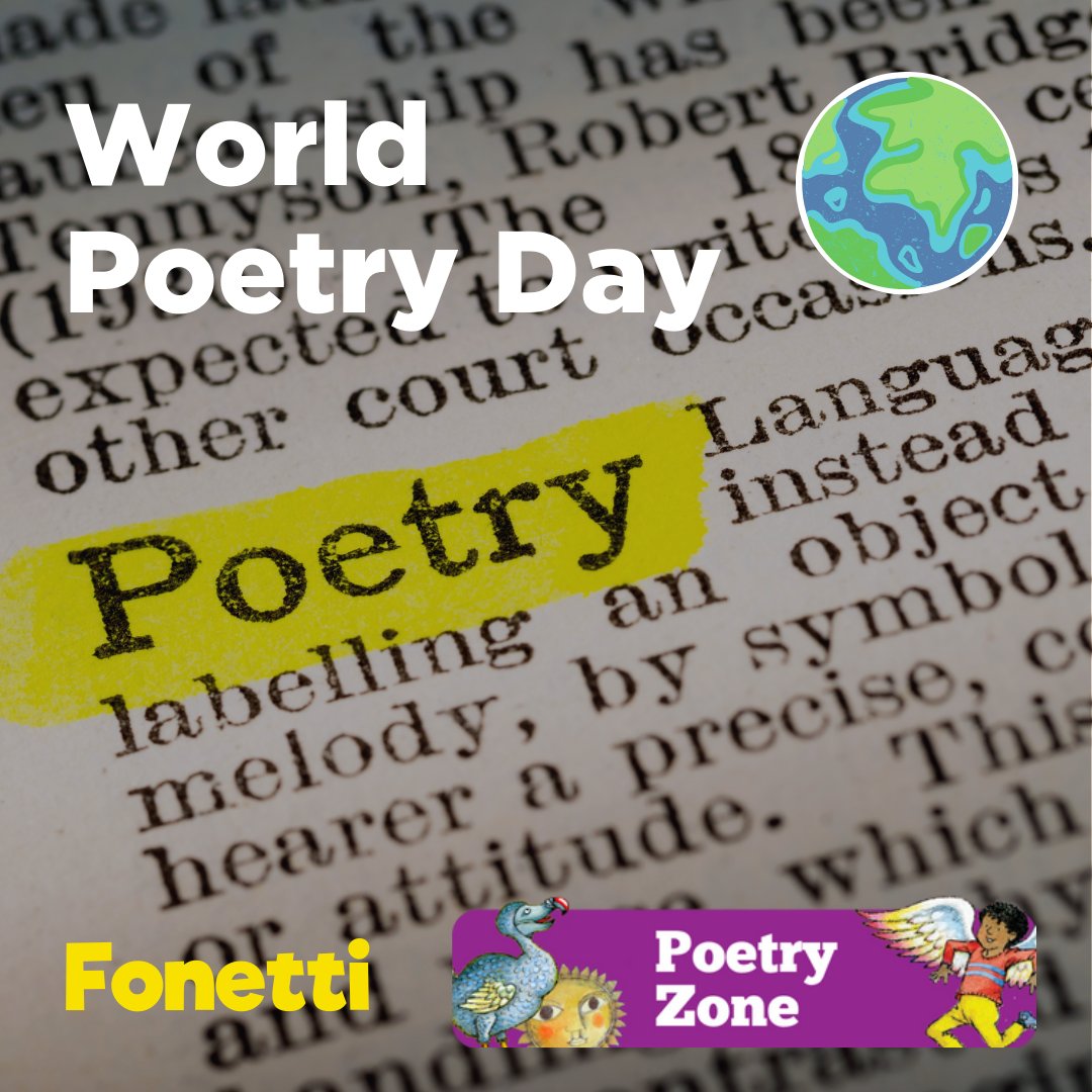 FonettiApp's tweet photo. It's #WorldPoetryDay! 📚
👉 Jump into the Fonetti App and enjoy engaging #poetry collections in the #PoetryZone! Some were written by young authors! 👍
https://t.co/nsHk9jpst6
#Fonetti #ReadingApp #BeProudReadAloud #ReadAloudApp
#EdTech #Education #Technology https://t.co/vhI6YXPWNt