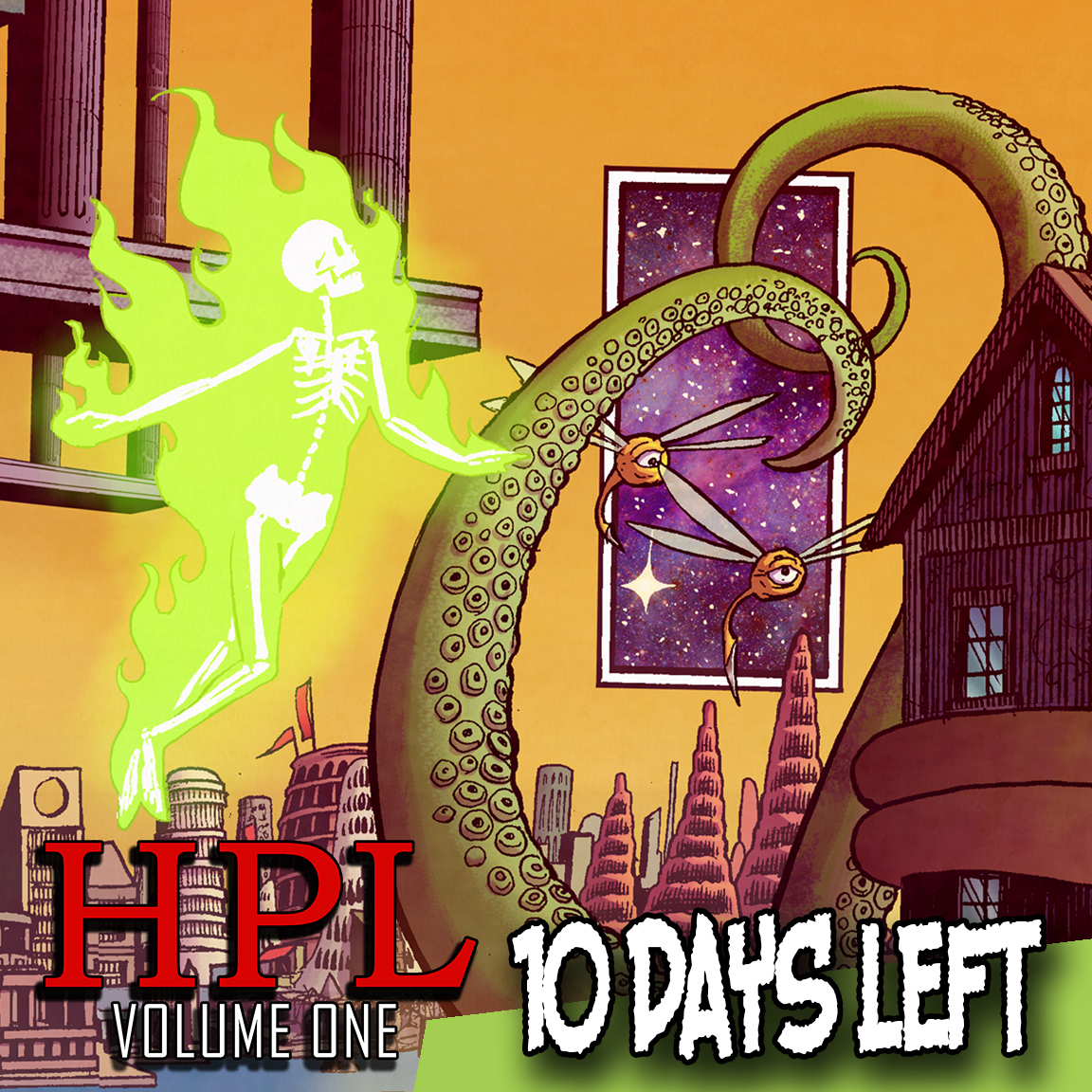 thatnickog's tweet photo. 10 days left! This project is amazing, I am so grateful for the success of the campaign so far. We're probably gonna hit our first stretch goal today, can't wait to show off the #SWAG!
https://t.co/hR69o4JVEz
#hplovecraft #horrorcomics #horror #comsic #skeleton #art #crowdfund https://t.co/Fm3TOmijpI
