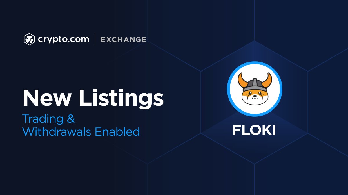 Cryptocom_Exch's tweet photo. Floki $FLOKI trading and withdrawals are now enabled in the https://t.co/A7lhUEyVZW Exchange!

Trade the $FLOKI in $USD pair now

Sign up to the Exchange 👉 https://t.co/GBTPzwVBuy https://t.co/lO27htfQmR