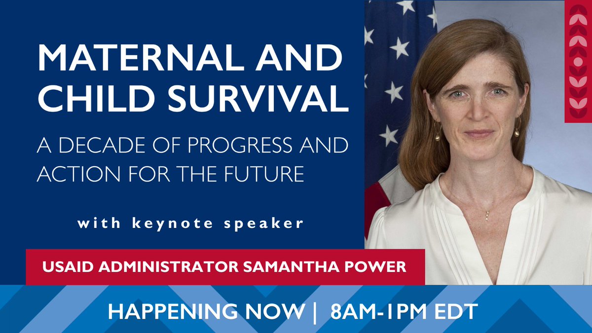 TUNE IN NOW! Join @PowerUSAID and @GawandeUSAID as they commemorate the 10th anniversary of the Child Survival Call to Action along with co-hosts @MoHFW_INDIA @sante_gouv_sn @UNICEF & @FCDOGovUK. Watch the livestream here→ maternalandchildsurvival.com