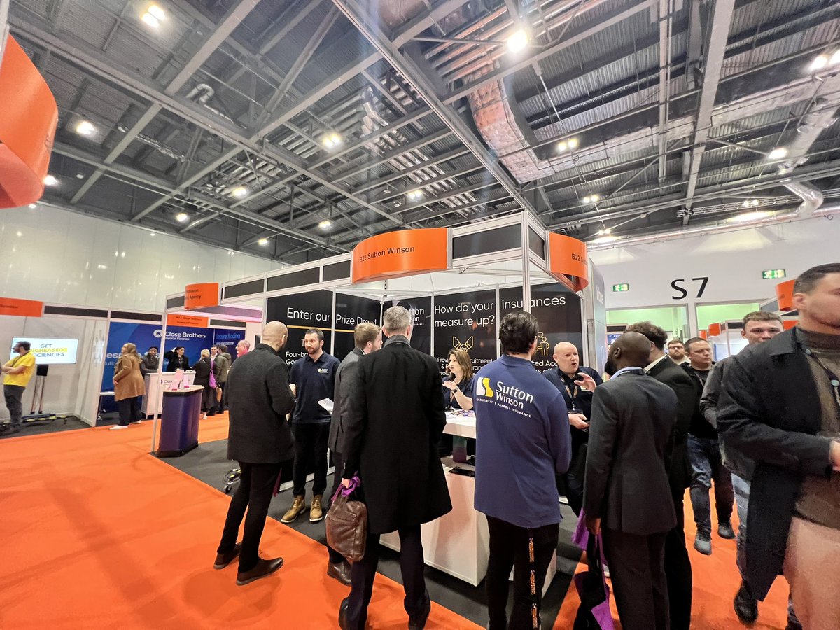 recexpo's tweet photo. The guys at @SuttonWinsonLtd are busy on stand B22

#RecExpo2023 #ExcelLondon #RecruitmentEvent https://t.co/espd8SwTkq