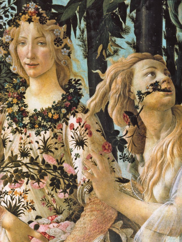 La Primavera di Botticelli - dettaglio