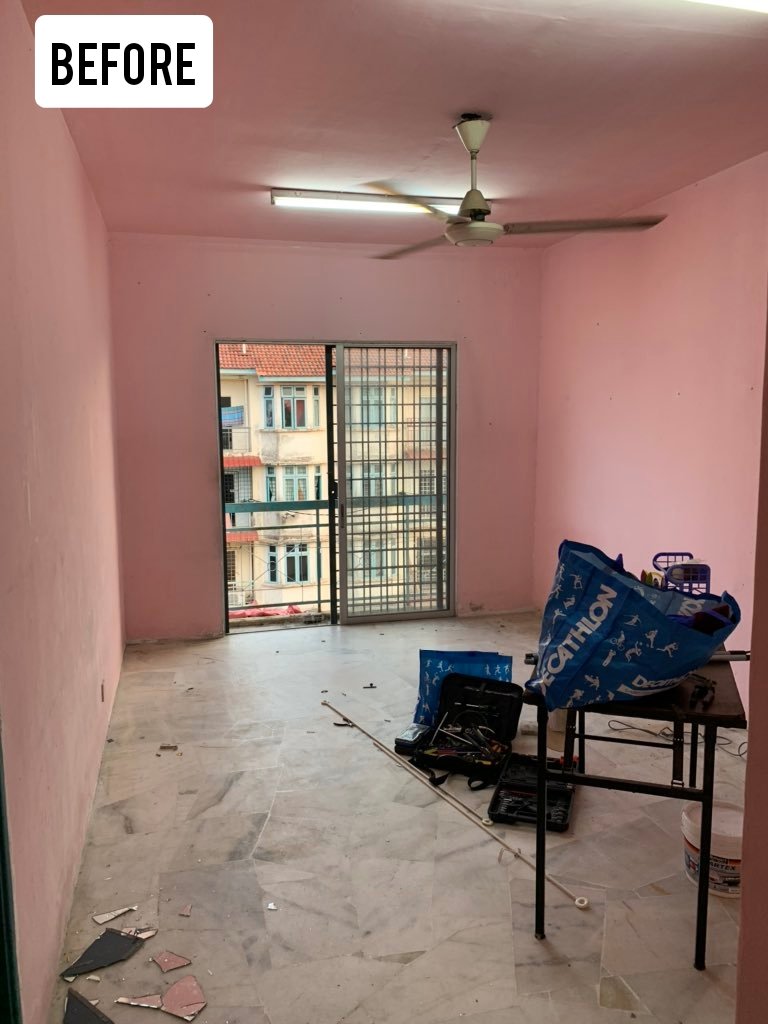 qtpiroses's tweet photo. Idea DEKO ruang tamu rumah sewa bakal pengantin ! 🕊️

[ sebelum deko ] https://t.co/5JPeK6xAdC